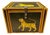 Hand-Painted Tiger Motif Wooden Jewelry Box, India For Sale