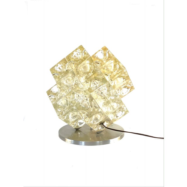 1968 Albano Poli "Eclisse" Modernist Sculptural Table Lamp, Poliarte Italy For Sale - Image 11 of 12