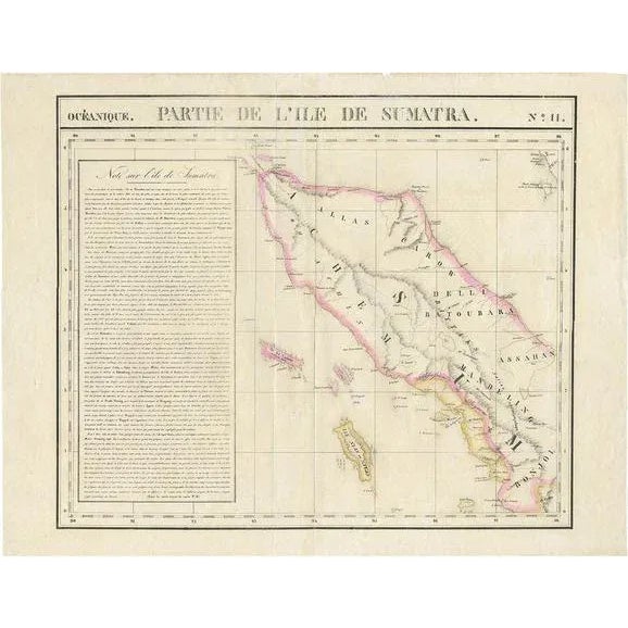 Antique Map of Northern Sumatra, Indonesia, 1825 For Sale - Image 6 of 6