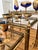 Gold Art Deco Style Nesting Tables in Brass, 1950s, Set of 3 For Sale - Image 8 of 11
