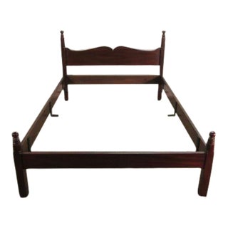 Colonial Williamsburg Solid Mahogany Full Size Bed For Sale