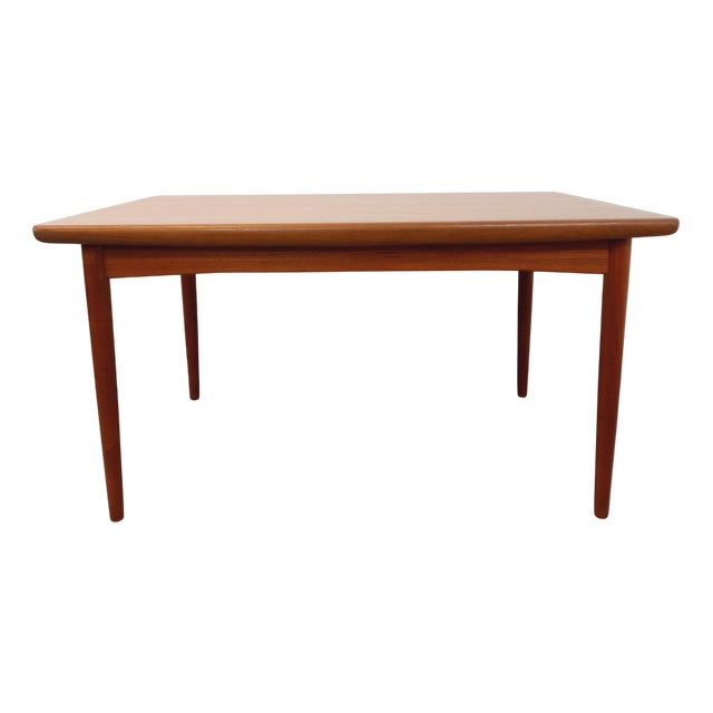 Vintage Scandinavian Rectangular Teak Dining Table with Extensions from Dyrlund, 1960s For Sale