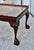 Vintage Carved Mahogany Regency Hand Painted Floral Design TBL W/ Claw Foot For Sale - Image 10 of 12