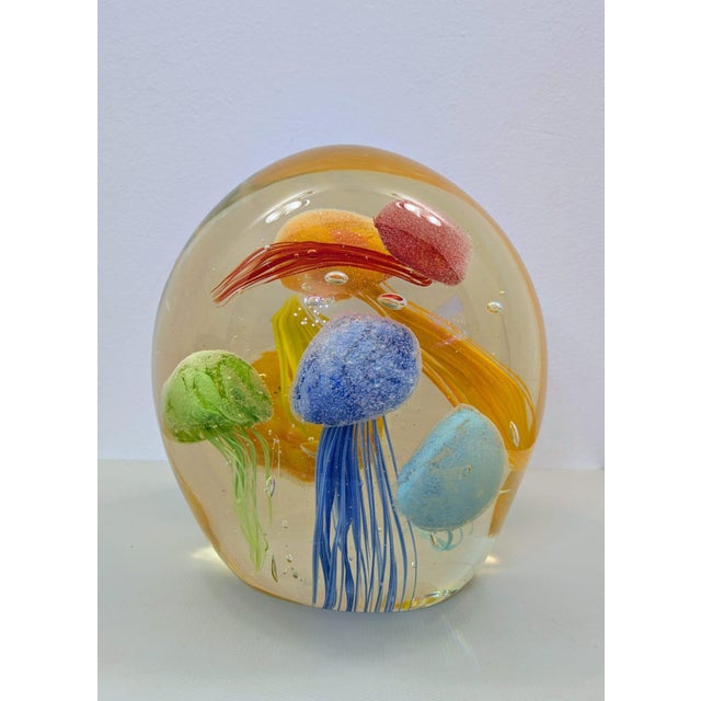 Aquarium Sculpture with Jellyfish in Murano Glass, 1970s For Sale - Image 12 of 15