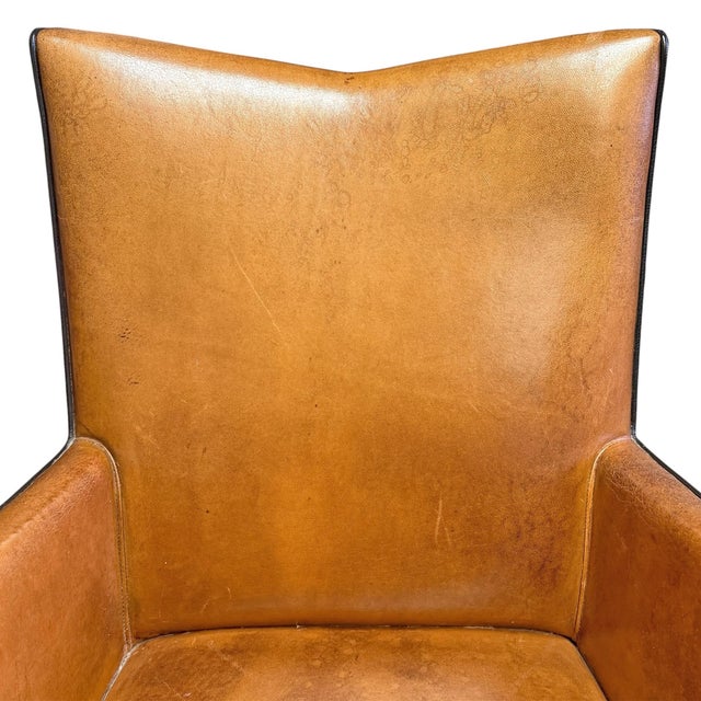Animal Skin Set of Eight Leather Dining Chairs by Bart Van Bekhoven For Sale - Image 7 of 11