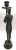 Metal Pair of Vintage Cast Bronze Siamese Soldier Candle Holders For Sale - Image 7 of 10