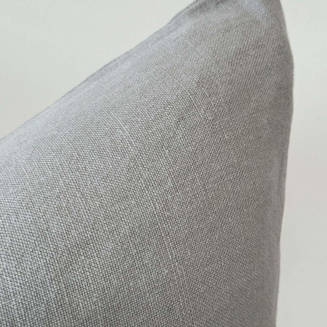 Not Yet Made - Made To Order 100% Linen Made in Belgium Fog Linen Pillow With Insert For Sale - Image 5 of 5