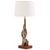 A pair of sculpted brass table lamps in brutalist organic form by Richard Barr. Each present very well. Bases appear...