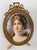 Metal 19th Century German Painted Porcelain Portrait of Queen Louise of Prussia For Sale - Image 7 of 9