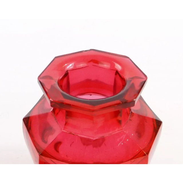 Biedermeier Rubin Tea Box, Bohemia, 1850s For Sale - Image 4 of 7