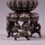 Late 19th Century Silver-Plated Bronze Censer With Vajra Deity, 900g, 7" Tall For Sale In Los Angeles - Image 6 of 8
