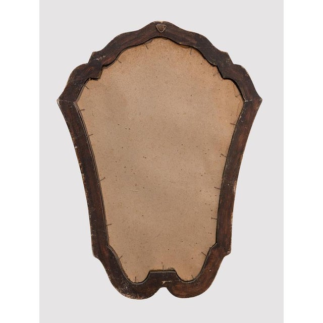 Vintage Table Mirror with Wood Frame, Italy, Early 20th Century For Sale - Image 3 of 5