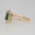 2020s 1.6Ct Aaa Zambian Emerald Ring With Natural Diamonds Accents: Solid 14k Gold, Size 6.75 For Sale - Image 5 of 8