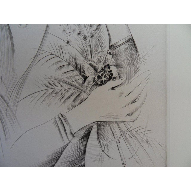 Mily Possoz, The Girl with the Bouquet, Engraving For Sale - Image 6 of 9
