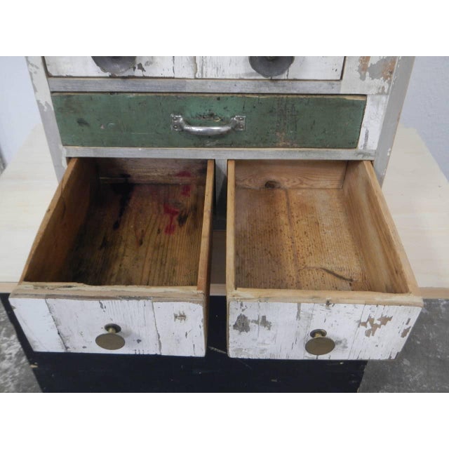White Table Chest of 7 Drawers, 1980s For Sale - Image 8 of 13