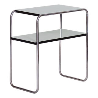 Art Deco Side Table in Chrome Steel by Marcel Breuer for Thonet, 1930s For Sale