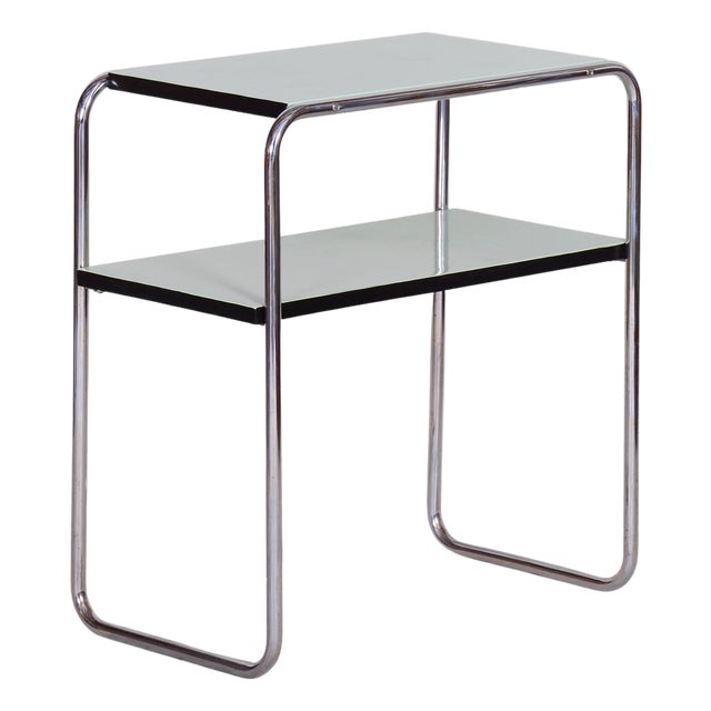 Art Deco Side Table in Chrome Steel by Marcel Breuer for Thonet, 1930s For Sale