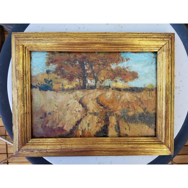 1920s Vintage Franklin De Haven Pastoral Landscape Oil Painting For Sale In Miami - Image 6 of 6