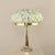 Art Deco Brass Table Lamp with Mottled Glass Shade by Geb Kunstglas, Berlin, 1925 For Sale - Image 3 of 15
