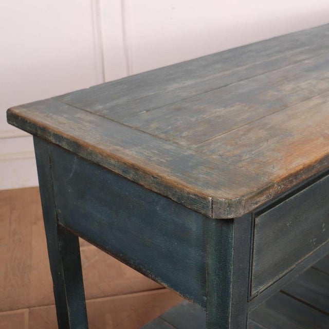 Gray English Country House Dresser Base For Sale - Image 8 of 11