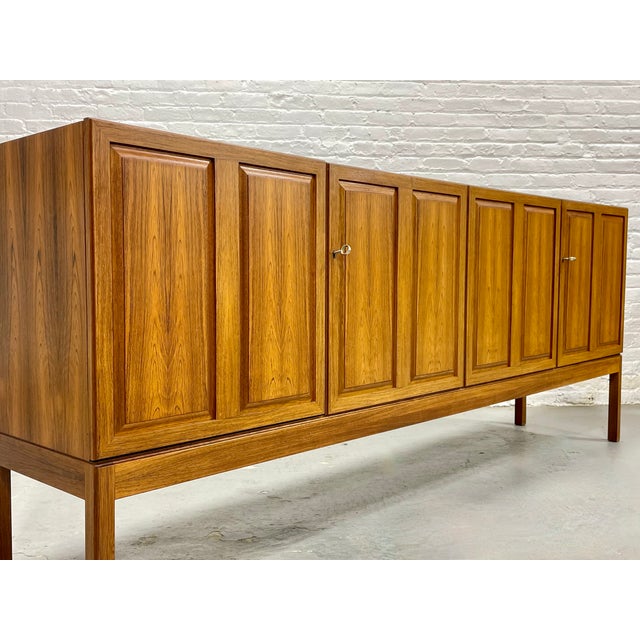 1960s Mid Century Modern Rosewood Credenza / Media Stand by Karl Erik Ekselius, Attributed For Sale In New York - Image 6 of 16