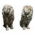 Early 19th Century Concrete Lion Garden Statues - Set of 2 For Sale