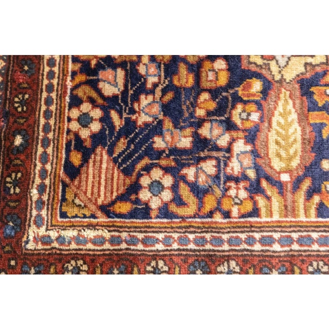 Antique Persian Dabir Kashan Manchester Rug 5' x 6'11'' Chairish