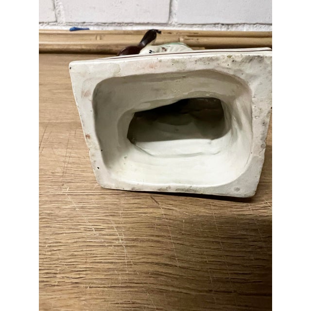 Staffordshire Early 19th Century Georgian Staffordshire Pearlware Neoclassic Greek Figure For Sale - Image 4 of 10