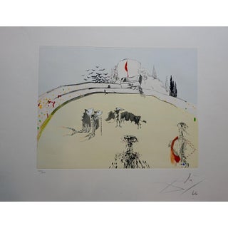 1970s Salvador Dali Tauramachi Surrealiste Bullfight With Drawer For Sale