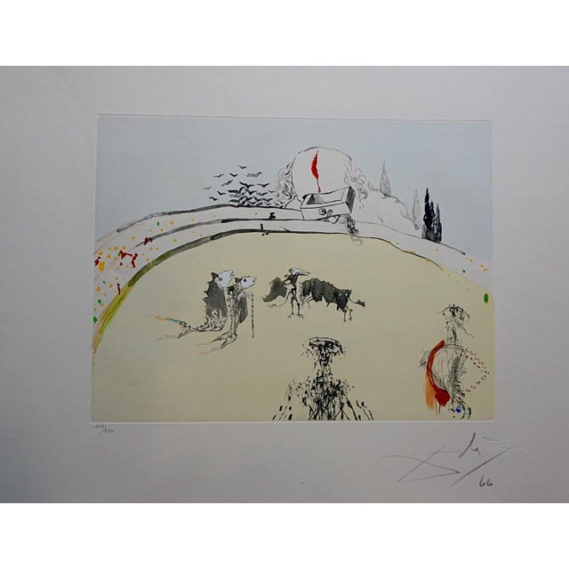 1970s Salvador Dali Tauramachi Surrealiste Bullfight With Drawer For Sale