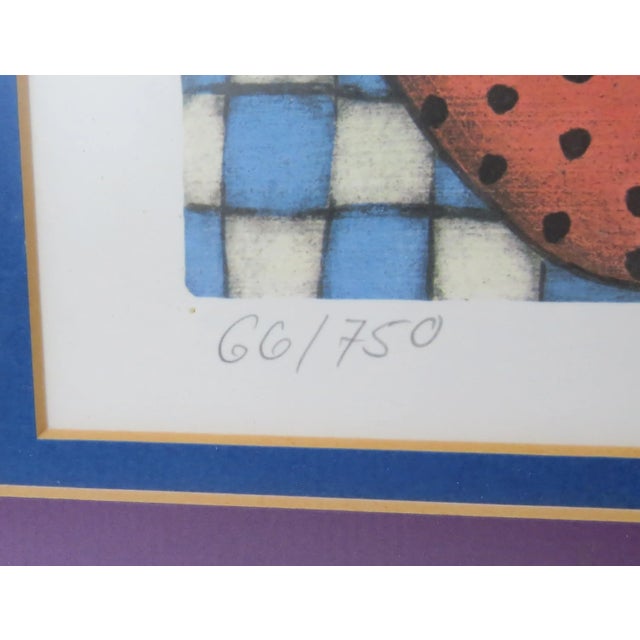 Wood Elke Sommer "The Gamblers" Vintage Signed and Numbered Limited Edition Lithograph For Sale - Image 7 of 9