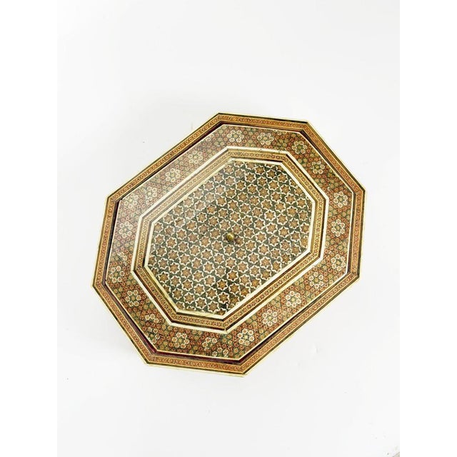 Large Vintage French Marquetry Wooden Box, 1970s For Sale - Image 10 of 13