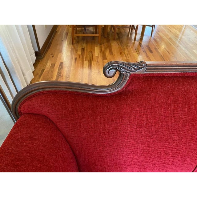 American Vintage Duncan Phyfe Style Sofa For Sale - Image 3 of 5