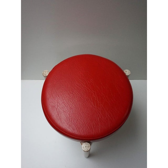 1960s Vintage Scandinavian Round Stool by Hugo Frandsen, 1960s For Sale - Image 5 of 17