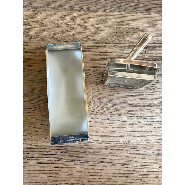 Lalique Montblanc Pen holder and Ink blotter For Sale In San Francisco - Image 6 of 6