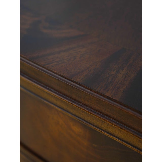 Hickory Chair Mahogany Serpentine Front Carved Chest For Sale - Image 13 of 17