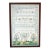 1972 Vintage Hand Embroidered Alphabet Sampler, Framed Folk Art Needlework With Floral & Animal Motif For Sale