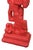 Red Totem Molded Fiberglass and Plaster of Paris Abstract Floor Life Size Indoor Sculpture For Sale - Image 4 of 9