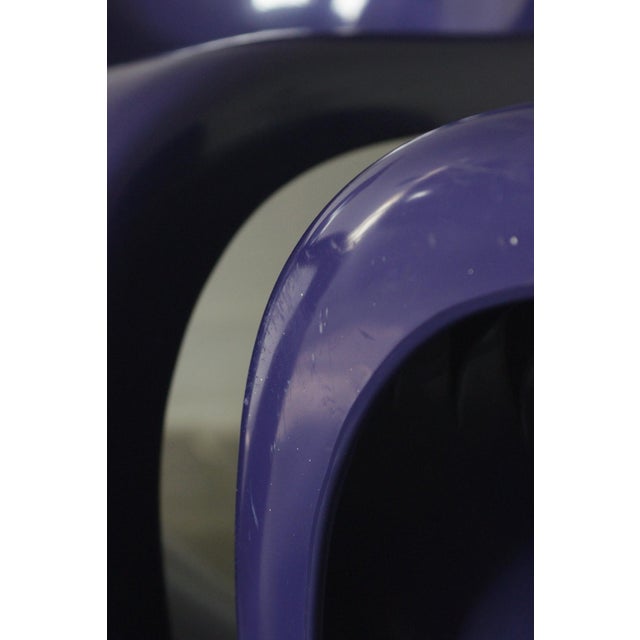 Purple Panton Chairs by Verner Panton, Set of 4 For Sale - Image 9 of 10