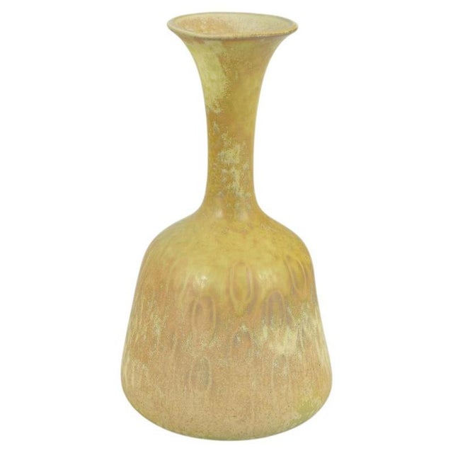2000 - 2009 Mid-Century Stoneware Vase with Elongated Neck by Gunnar Nylund for Rörstrand For Sale - Image 5 of 5