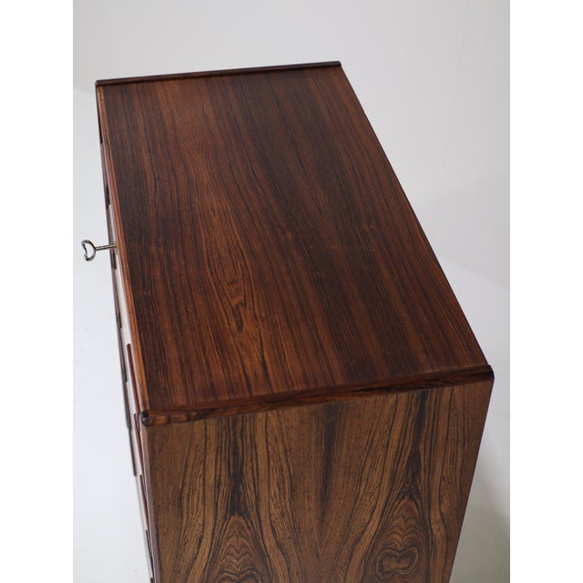 Chest of Drawers in Kingwood by Børge Seindal for P. Westergaard, Denmark, 1960s For Sale - Image 12 of 17