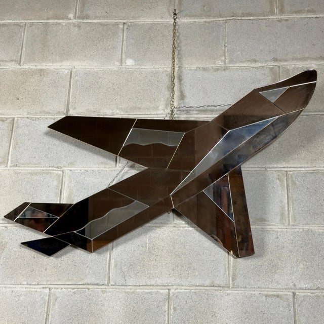 Modern Jet Mirror in Smoked Glass, 1970s For Sale - Image 9 of 9