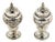 Silver Salt and Pepper Shaker Set, Set of 2 For Sale