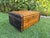 English Vintage 29.5” Split Bamboo Trunk With Pierced Brass Gallery Trim For Sale - Image 3 of 12