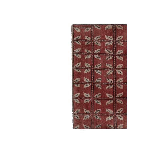 Vintage Red Turkish Karapinar Rug 4'8'' X 6'10'' For Sale - Image 4 of 13