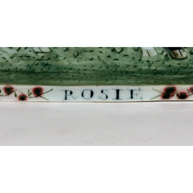 Maria Superior Porcelain Model of "Rosie", a Model of a Cow, Dated 1992 For Sale - Image 4 of 18