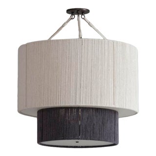 Bone Simple Design Double Drum Pendant For Sale