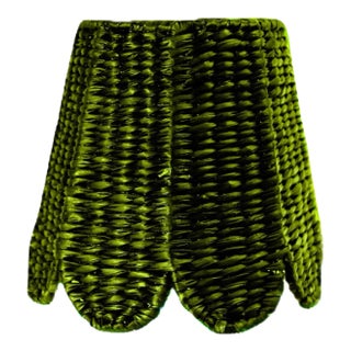 Seagrass Shade Cover (Scalloped in Bancha Green) For Sale