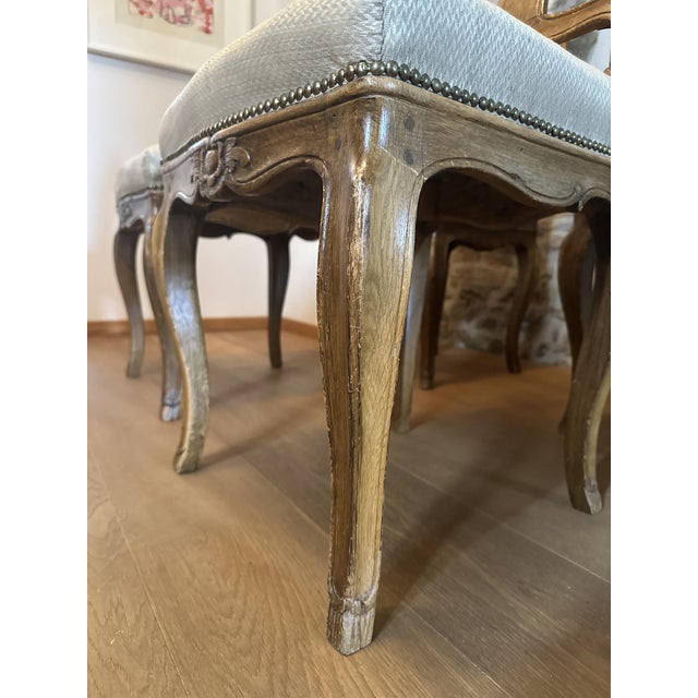 Mid 18th Century Antique Original Baroque Chairs, Walnut, Circa 1760, Set of 4 For Sale - Image 5 of 18