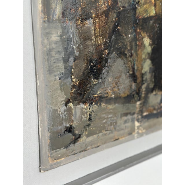 Original Swedish Oil on Panel – Composition by Erik Emanuelsson – Vintage & Framed – 51 × 69 cm (20.1" × 27.2") A...